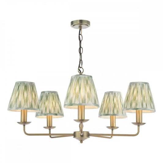 dar lighting Där Lighting Group, FAV0563-IKA2624 Favian 5 Light Pendant Matt Bronze With Shade - dar lighting Där Lighting Group, FAV0563-IKA2624 Favian 5 Light Pendant Matt Bronze With Shade