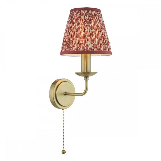 dar lighting Där Lighting Group, FAV0763-EST2625 Favian Wall Light Matt Bronze With Shade - dar lighting Där Lighting Group, FAV0763-EST2625 Favian Wall Light Matt Bronze With Shade