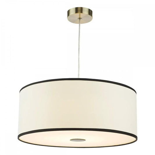 dar lighting Där Lighting Group, JEM6522 Jemima Easy Fit Pendant White and White Frosted Acrylic With Shade - dar lighting Där Lighting Group, JEM6522 Jemima Easy Fit Pendant White and White Frosted Acrylic With Shade