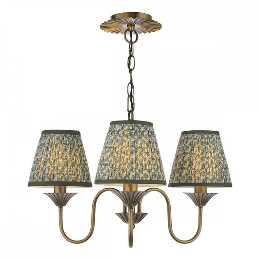 dar lighting Där Lighting Group, LYD0363-EST2624 Lydian 3 Light Pendant Antique Bronze With Shade - dar lighting Där Lighting Group, LYD0363-EST2624 Lydian 3 Light Pendant Antique Bronze With Shade