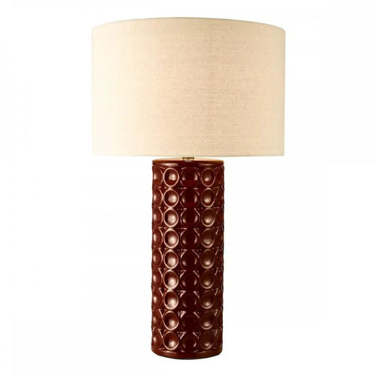 dar lighting Där Lighting Group, RAJ4225 Raja Table Lamp Red and Antique Bronze With Shade - dar lighting Där Lighting Group, RAJ4225 Raja Table Lamp Red and Antique Bronze With Shade