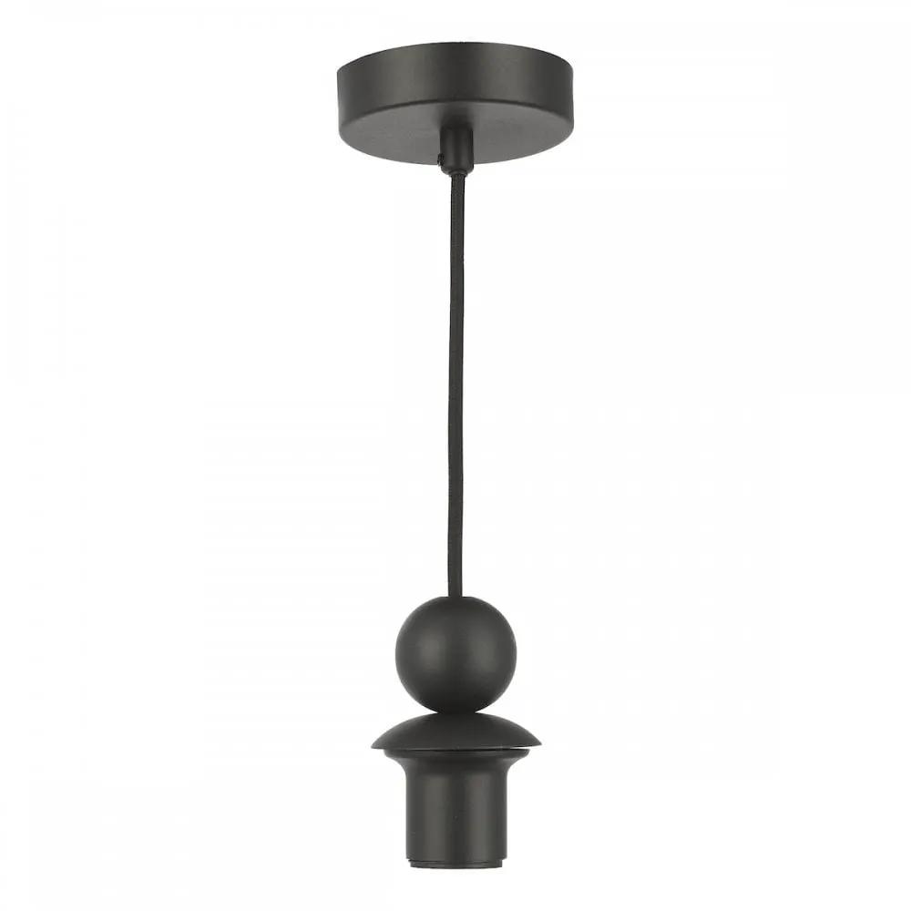 dar lighting Där Lighting Group, SP73 1 Light Matt Black E27 Suspension - dar lighting Där Lighting Group, SP73 1 Light Matt Black E27 Suspension