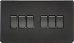 ml matt black 10AX 6G 2-way Switch - Matt Black - ml matt black 10AX 6G 2-way Switch - Matt Black