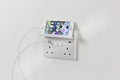 ml Polished chrome 2G Fold Away Phone Holder - White - ml Polished chrome 2G Fold Away Phone Holder - White