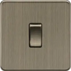 Antique Brass 10AX 1G DP Switch - Antique Brass - Antique Brass 10AX 1G DP Switch - Antique Brass