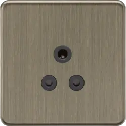 Antique Brass 5A Unswitched Socket - Antique Brass - Antique Brass 5A Unswitched Socket - Antique Brass
