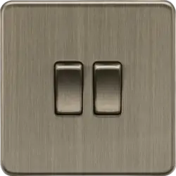 Antique Brass 10AX 2G 2-Way Switch - Antique Brass - Antique Brass 10AX 2G 2-Way Switch - Antique Brass