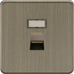 Antique Brass RJ45 network outlet - Antique Brass - Antique Brass RJ45 network outlet - Antique Brass