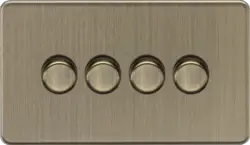 Antique Brass 4G 2-way 10-200W (5-150W LED) Intelligent dimmer - Antique Brass - Antique Brass 4G 2-way 10-200W (5-150W LED) Intelligent dimmer - Antique Brass
