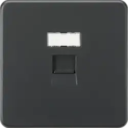 ml antricate UTP CAT6a RJ45 Network Outlet - Anthracite - ml antricate UTP CAT6a RJ45 Network Outlet - Anthracite