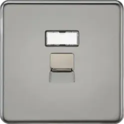 black nickel ml UTP CAT6a RJ45 Network Outlet - Black Nickel - black nickel ml UTP CAT6a RJ45 Network Outlet - Black Nickel