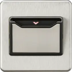 Brushed Chrome ML 32A 1G Key Card Switch - Brushed Chrome - Electrical Brushed Chrome ML 32A 1G Key Card Switch - Brushed Chrome Electrical