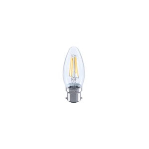 Integral OMNI FILAMENT CANDLE BULB B22 470LM 3.4W 2700K DIMMABLE 330 BEAM CLEAR FULL GLASS INTEGRAL - Integral OMNI FILAMENT CANDLE BULB B22 470LM 3.4W 2700K DIMMABLE 330 BEAM CLEAR FULL GLASS INTEGRAL