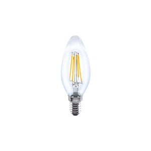 Integral OMNI FILAMENT CANDLE BULB E14 470LM 3.4W 2700K NON-DIMM 330 BEAM CLEAR FULL GLASS INTEGRAL - Integral OMNI FILAMENT CANDLE BULB E14 470LM 3.4W 2700K NON-DIMM 330 BEAM CLEAR FULL GLASS INTEGRAL