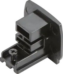 ml track light K-LINE 230V 3-Circuit Track Dead End Cap - Black - ml track light K-LINE 230V 3-Circuit Track Dead End Cap - Black