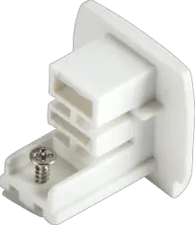 ml track light K-LINE 230V 3-Circuit Track Dead End Cap - White - ml track light K-LINE 230V 3-Circuit Track Dead End Cap - White