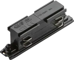 ml track light K-LINE 230V 3-Circuit Track Power Concealed In-line Connector - Black - ml track light K-LINE 230V 3-Circuit Track Power Concealed In-line Connector - Black