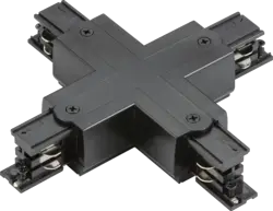 ml track light K-LINE 230V 3-Circuit Track X-Connector - Black - ml track light K-LINE 230V 3-Circuit Track X-Connector - Black