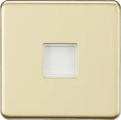 Brushed Brass Screwless 230V LED Plinth Light - Brushed Brass - Brushed Brass Screwless 230V LED Plinth Light - Brushed Brass