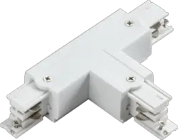 ml track light K-LINE 230V 3-Circuit Track Left T-Connector - White - ml track light K-LINE 230V 3-Circuit Track Left T-Connector - White