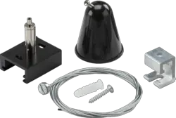 ml track light K-LINE 3-Circuit Track Suspension Kit - Black - ml track light K-LINE 3-Circuit Track Suspension Kit - Black
