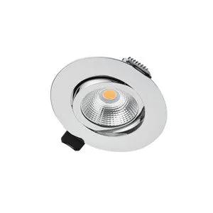 Integral Downlights ULTRA SLIM TILTABLE DOWNLIGHT 65MM CUTOUT 6.5W 650LM 100LM/W 3000K 36 BEAM DIMMABLE POLISHED CHROME INTEGRAL - LED Downlights Integral Downlights ULTRA SLIM TILTABLE DOWNLIGHT 65MM CUTOUT 6.5W 650LM 100LM/W 3000K 36 BEAM DIMMABLE POLISHED CHROME INTEGRAL LED Downlights