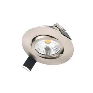 Integral Downlights ULTRA SLIM TILTABLE DOWNLIGHT 65MM CUTOUT 6.5W 650LM 100LM/W 3000K 36 BEAM DIMMABLE SATIN NICKEL INTEGRAL - LED Downlights Integral Downlights ULTRA SLIM TILTABLE DOWNLIGHT 65MM CUTOUT 6.5W 650LM 100LM/W 3000K 36 BEAM DIMMABLE SATIN NICKEL INTEGRAL LED Downlights