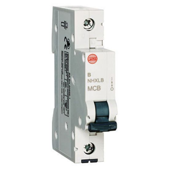 Single pole 6kA MCB circuit breaker module for electrical wiring protection