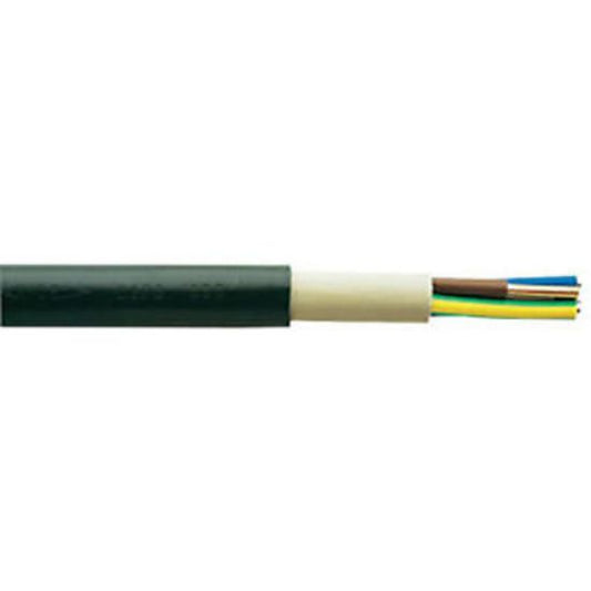10mm three core NYY-J Hi-Tuff power cable with exposed inner wires, electrical wiring