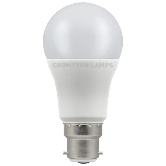 Dimmable LED GLS light bulb with B22 bayonet cap, frosted finish, 2700K warm white