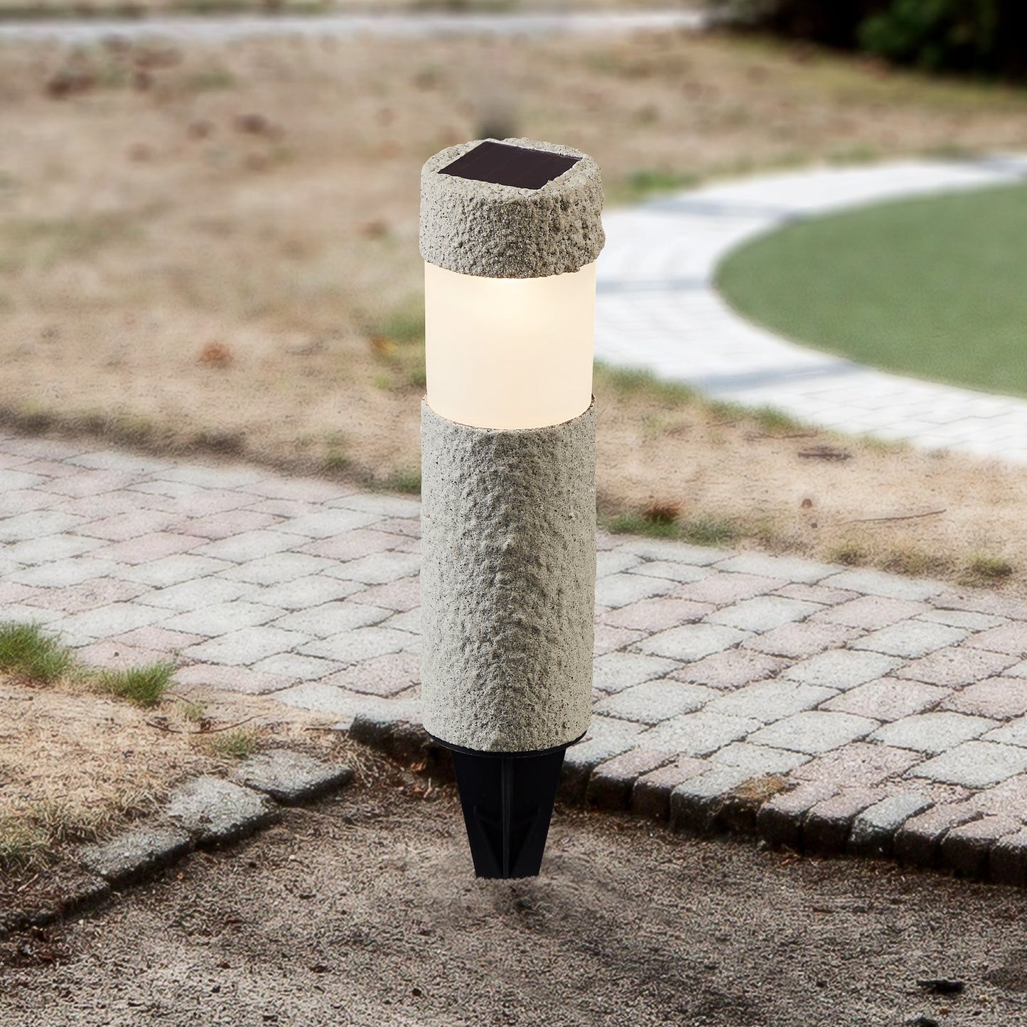 Mino LED ground spike light, grey, IP44