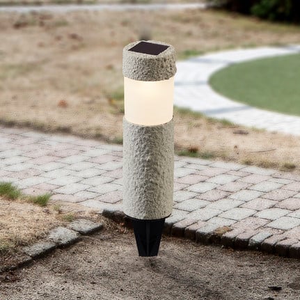 Mino LED ground spike light, grey, IP44