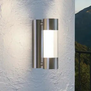 Robledo LED outdoor wall light in stainless steel