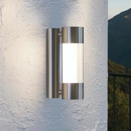 Robledo LED outdoor wall light in stainless steel