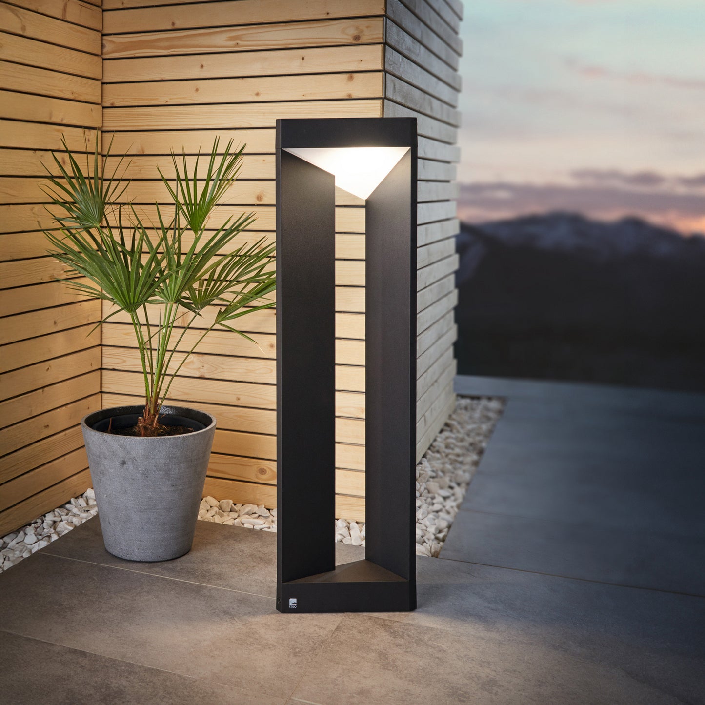 Nembro LED path light IP54, die-cast aluminium