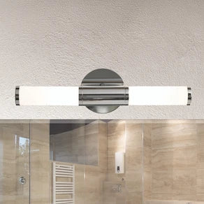 Appealing wall light Palmo, 2-bulb chrome