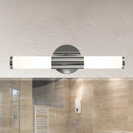 Appealing wall light Palmo, 2-bulb chrome