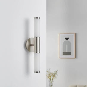 Appealing wall light Palmo, 2-bulb nickel