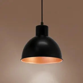 Andrin Black Pendant Lamp - Copper Interior