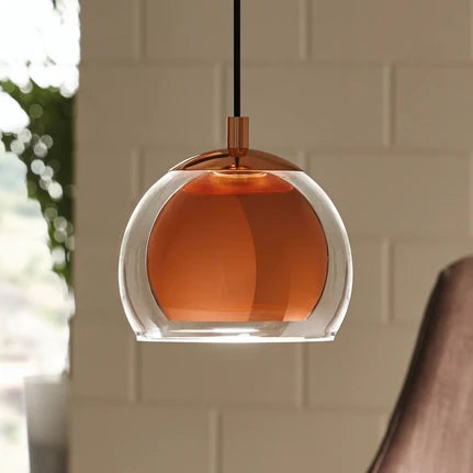 Rocamar hanging light 1-bulb in copper