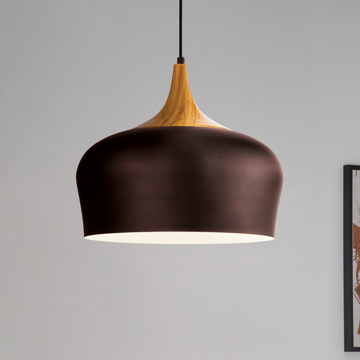 Obregon - elegant pendant lamp in brown