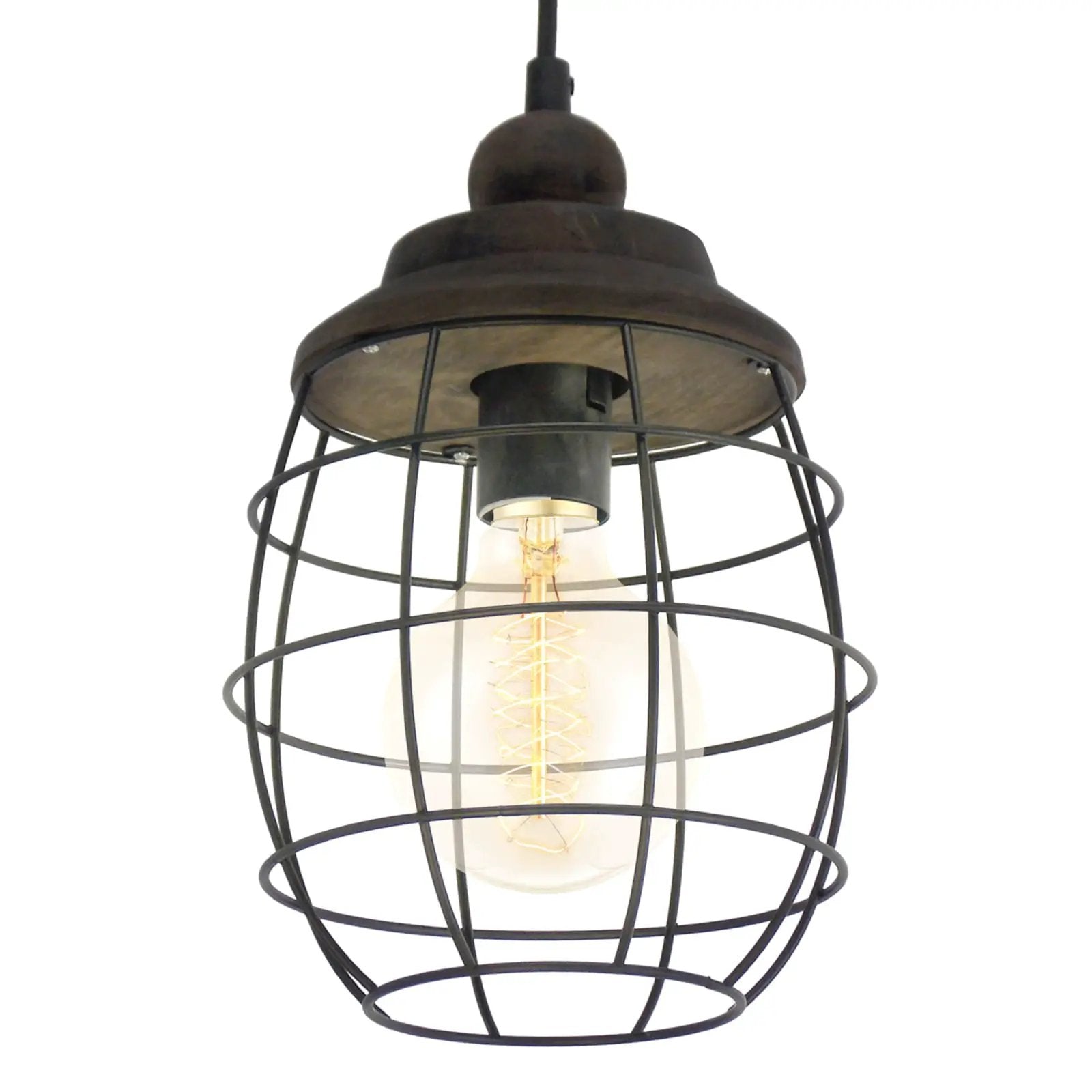 Rustic-design Bampton hanging light