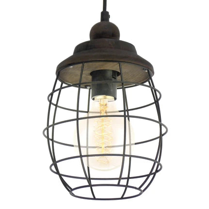 Rustic-design Bampton hanging light