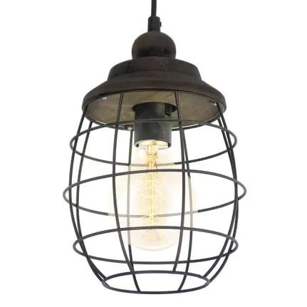 Rustic-design Bampton hanging light