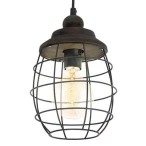 Rustic-design Bampton hanging light