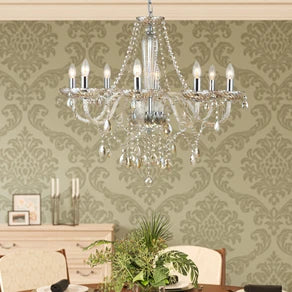 Cognac-coloured glass Basilano chandelier