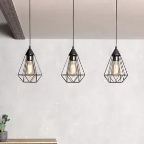 Tarbes - 3-bulb hanging light in a vintage design
