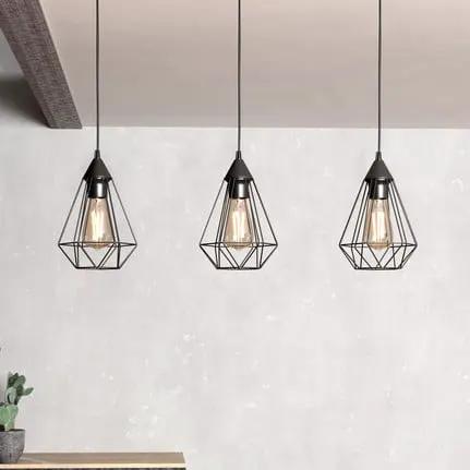Tarbes - 3-bulb hanging light in a vintage design