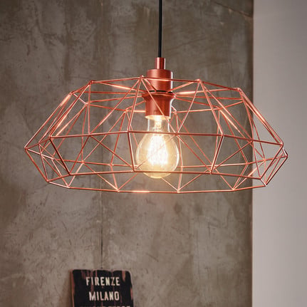 Carlton 2 hanging light, lattice, Ø 45.5 cm