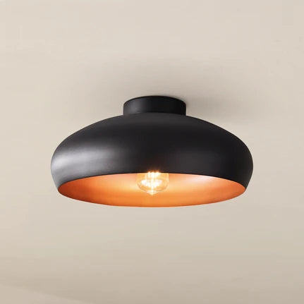Mogano ceiling light made of metal, Ø 40 cm, black